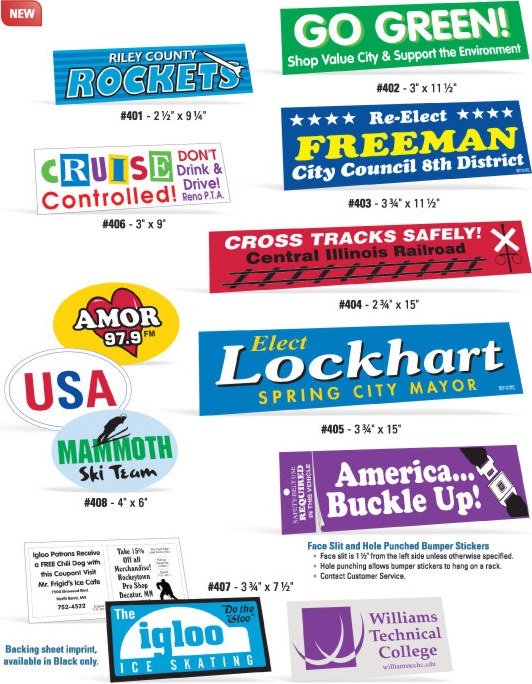 custom imprinted bumper stickers