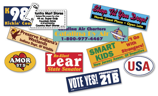 custom imprinted bumper stickers