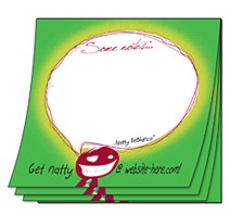 adhesive note pads