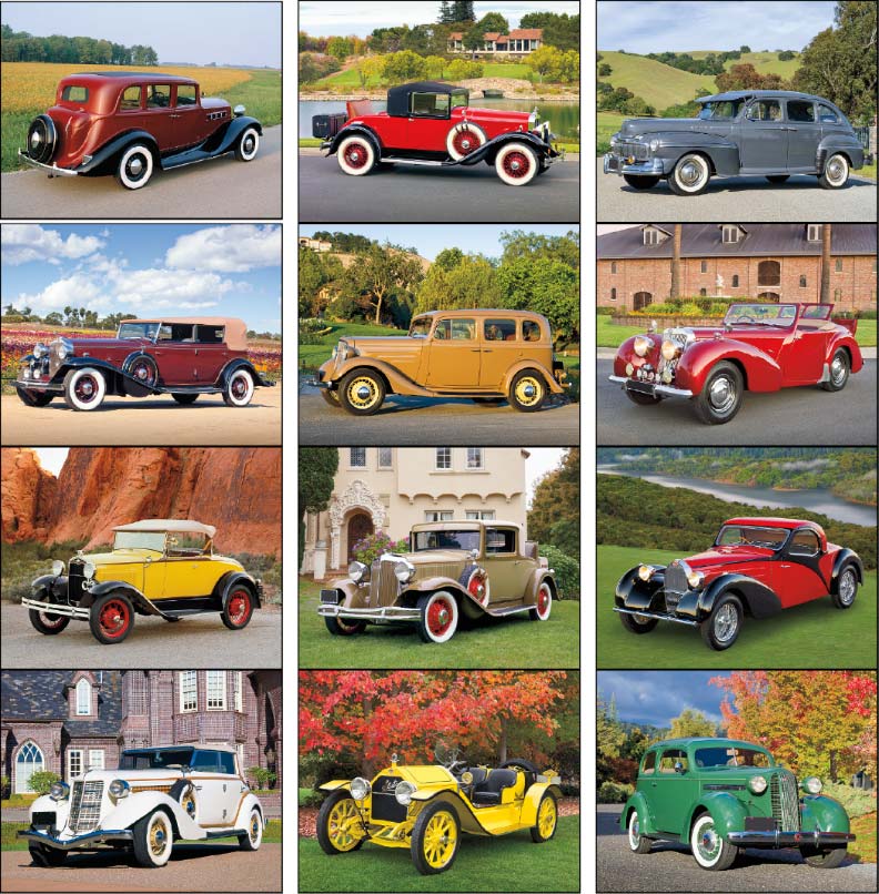 antique auto calendars