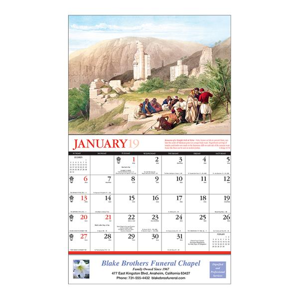 catholic holy land calendars